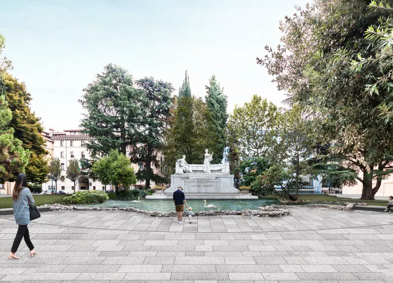 piazza Cavour a Bergamo